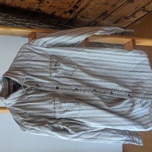 FALL SALE: Calico western prairie shirt, vintage snaps, Y2K